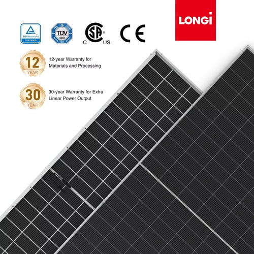 Panneau solaire bifacial LONGi Hi-MO 7 620 W - Garantie 12 ans